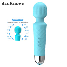 SacKnove New Usb Charge Mini Handheld Powerful Vibrating Dildos Clitoris Massage Wand Women Sex Toys Vibrator